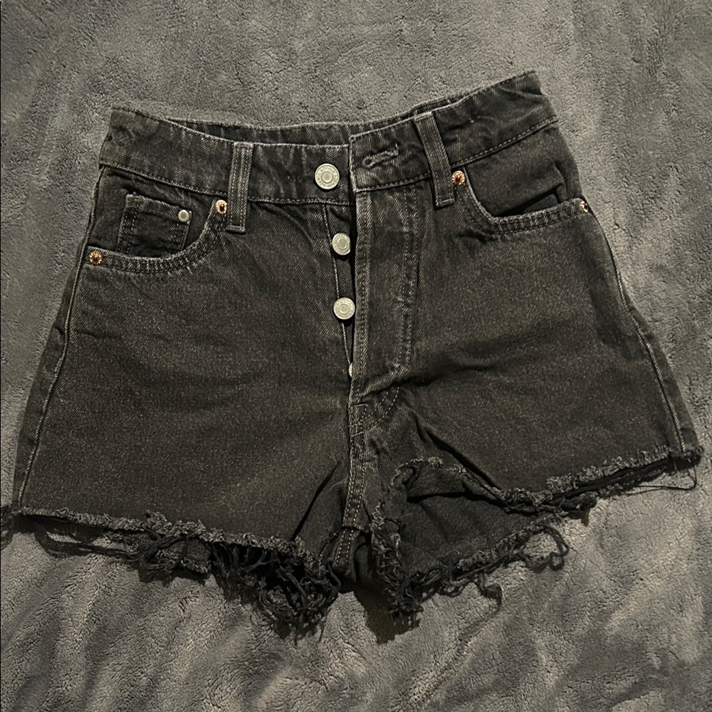H&M Charcoal Jean Shorts